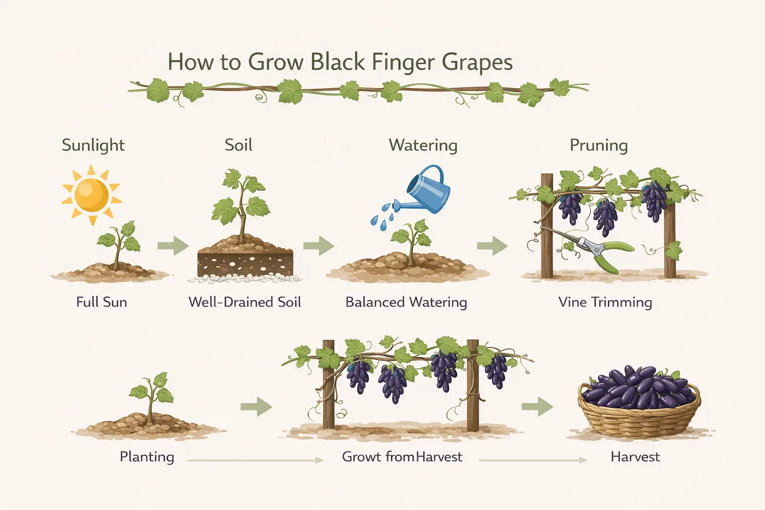 black finger grapes