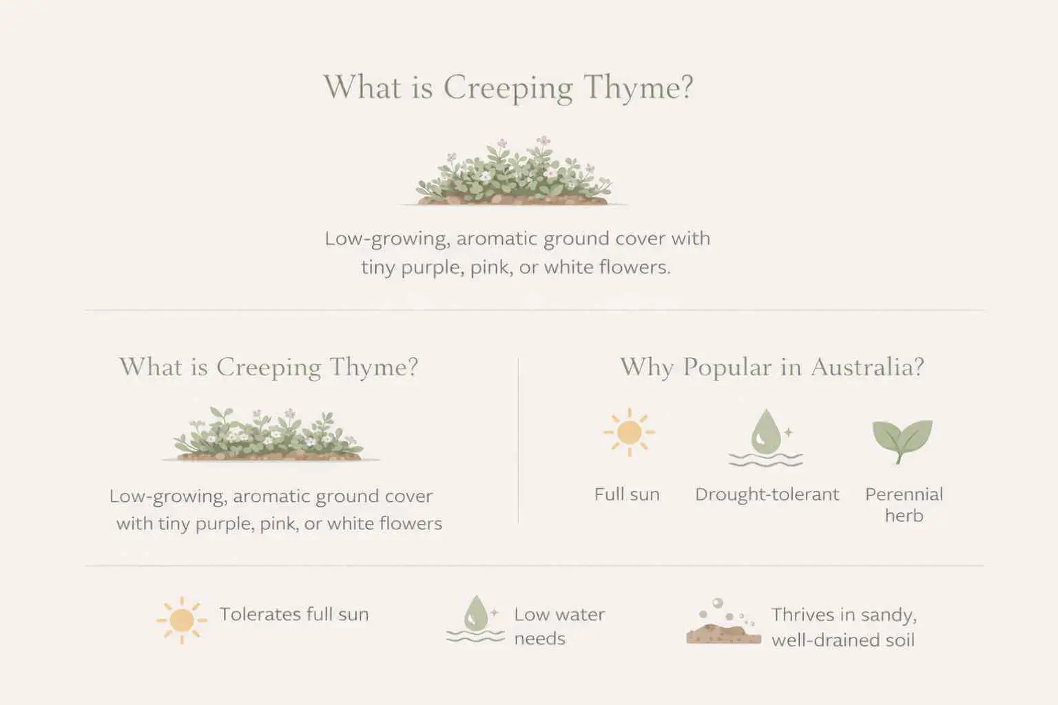 creeping thyme australia
