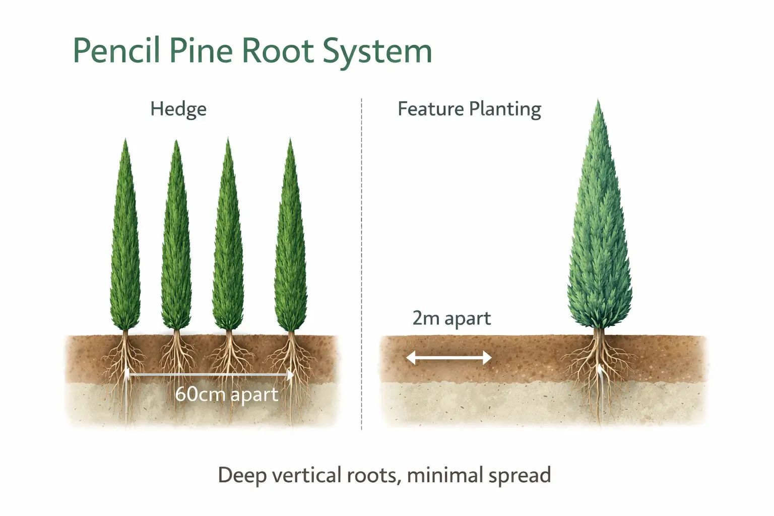 cupressus sempervirens stricta vs glauca
