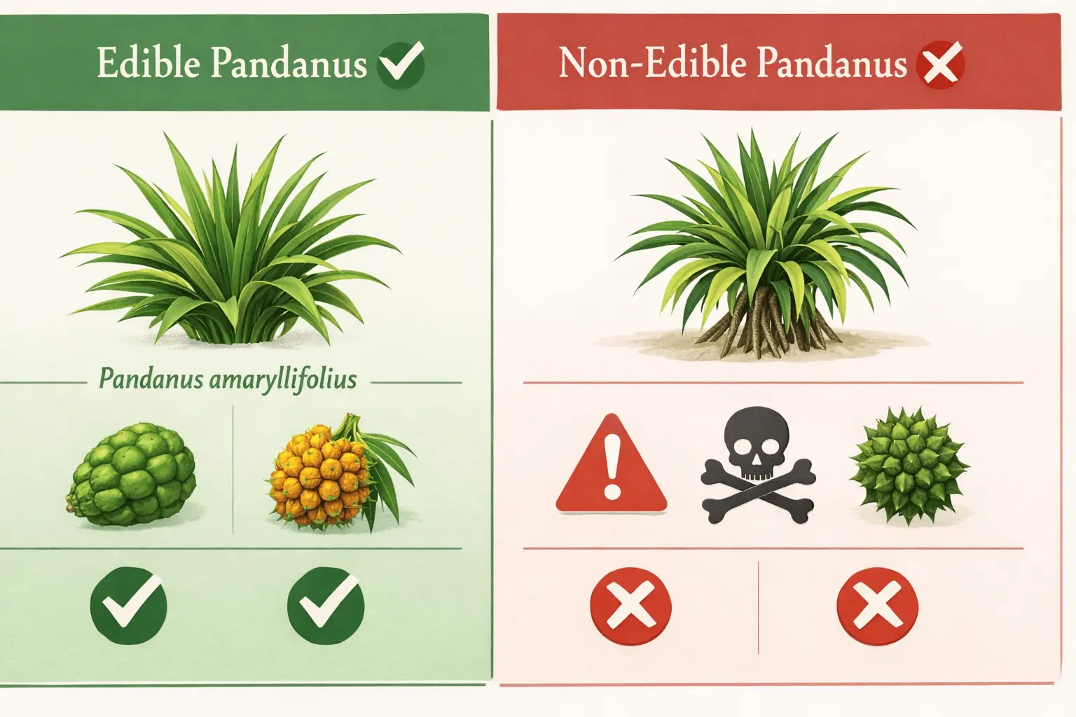 pandanus varieties