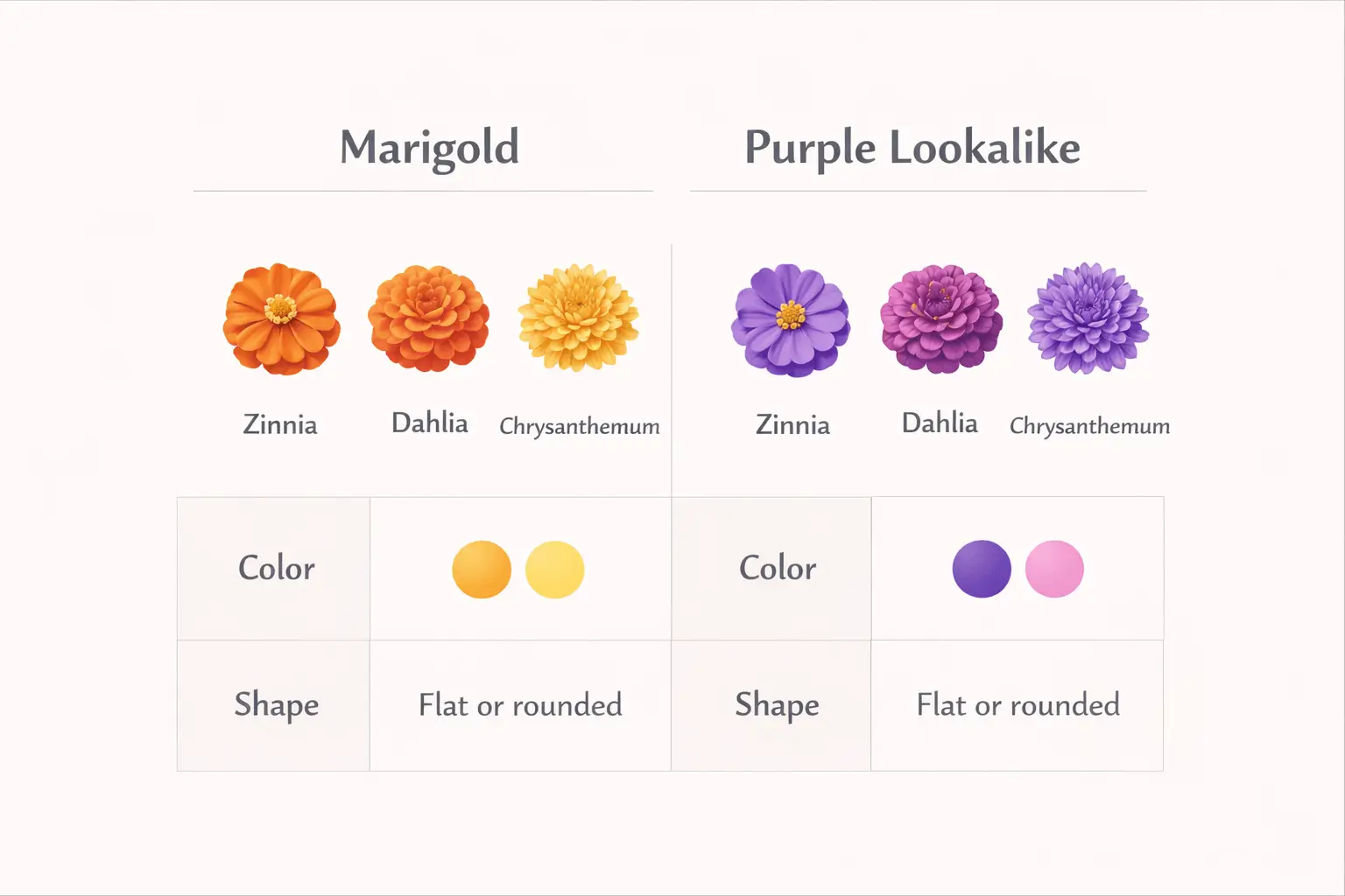 purple marigold flower