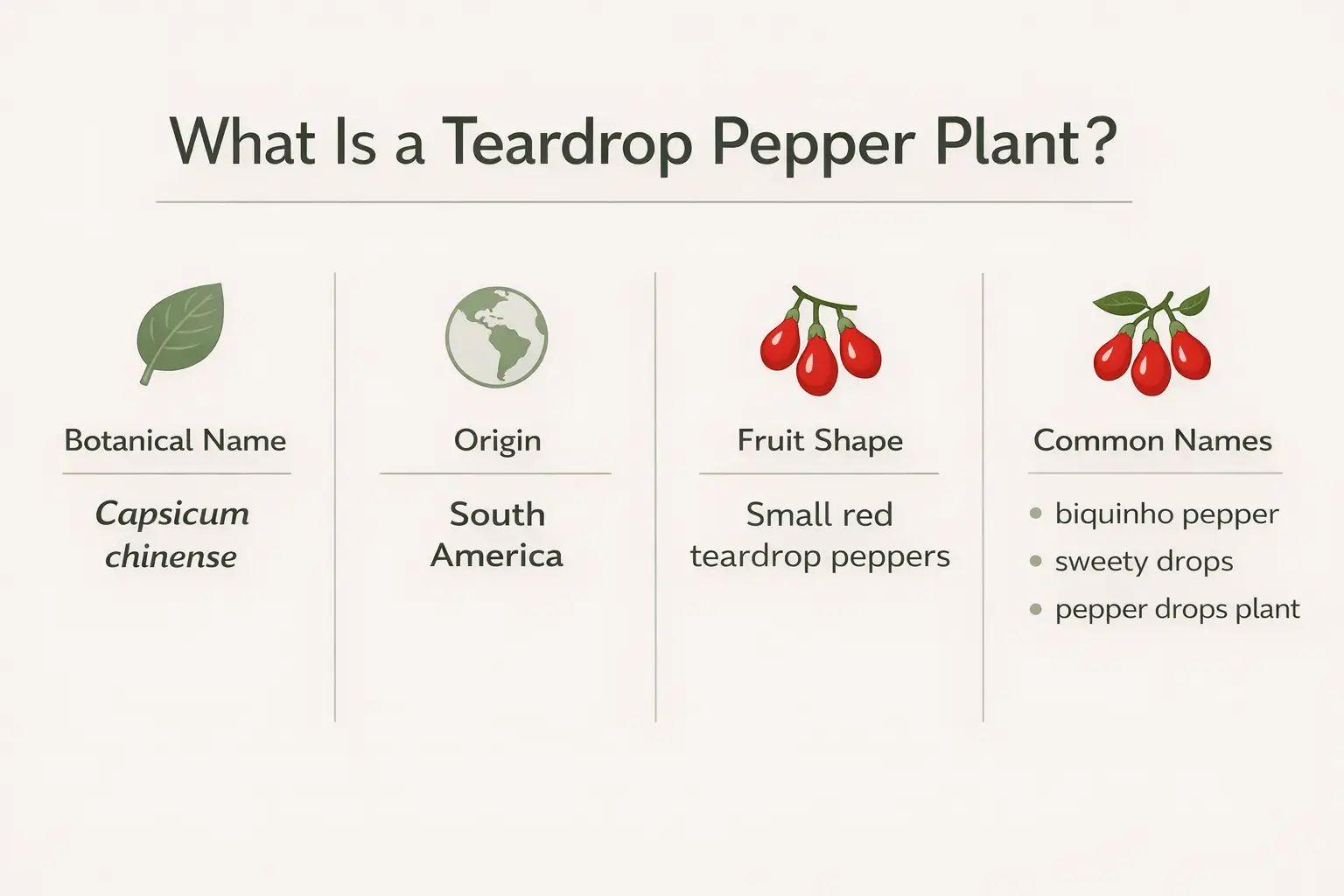 teardrop pepper plant