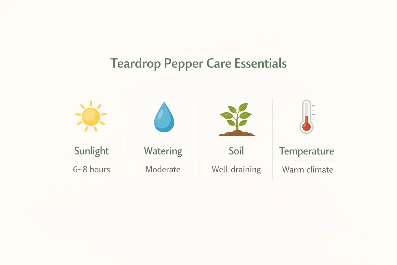 teardrop pepper plant
