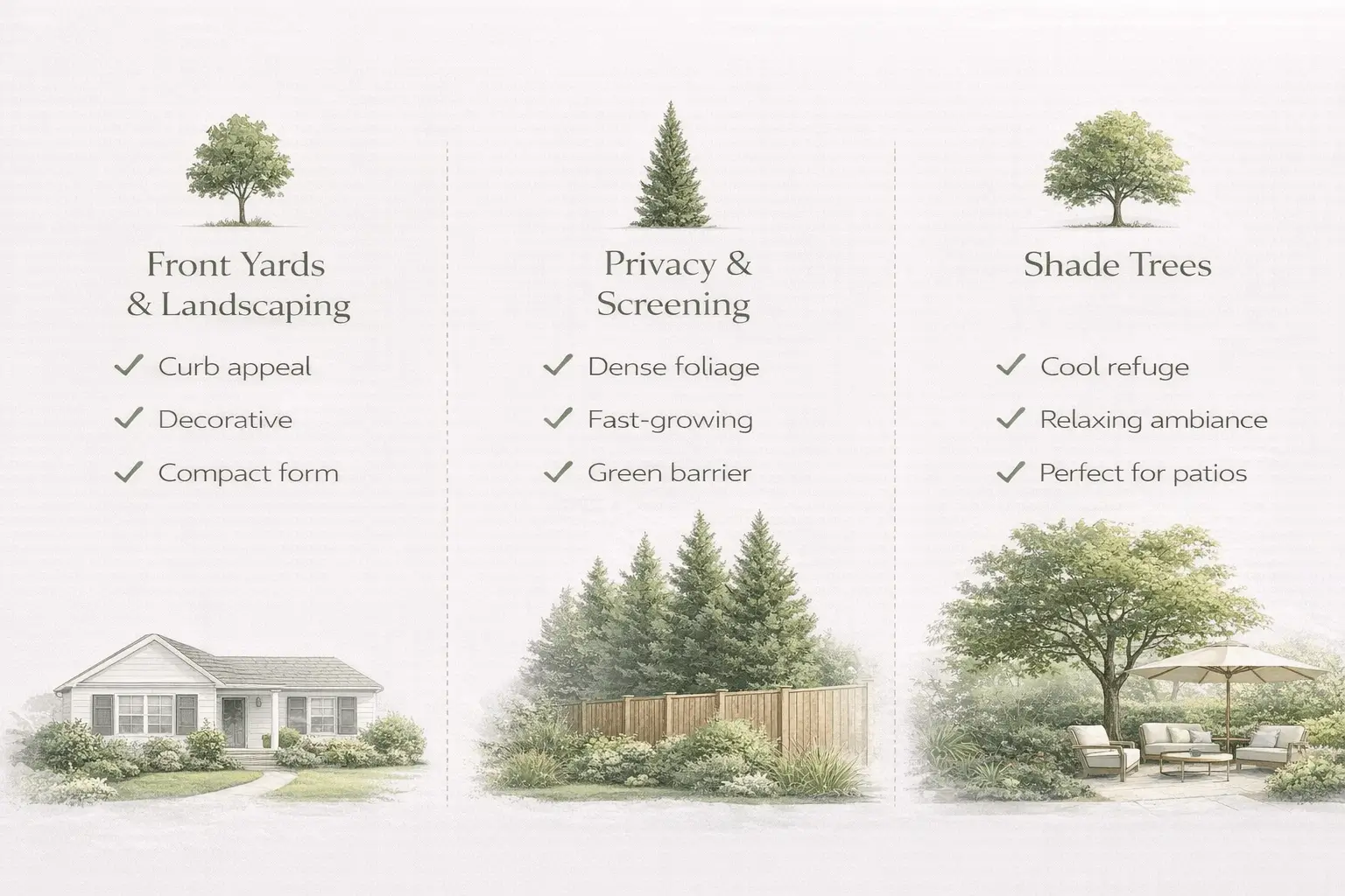 best evergreen trees australia