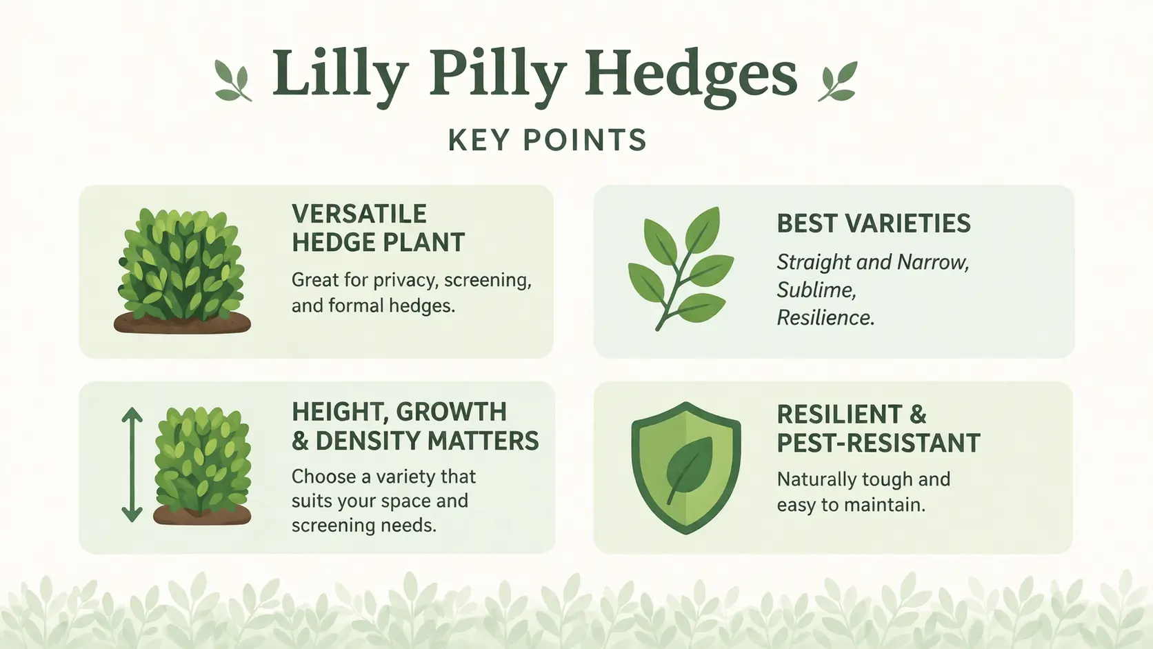 best lilly pilly for screening