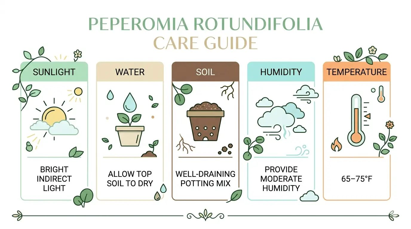 caring for an peperomia rotundifolia