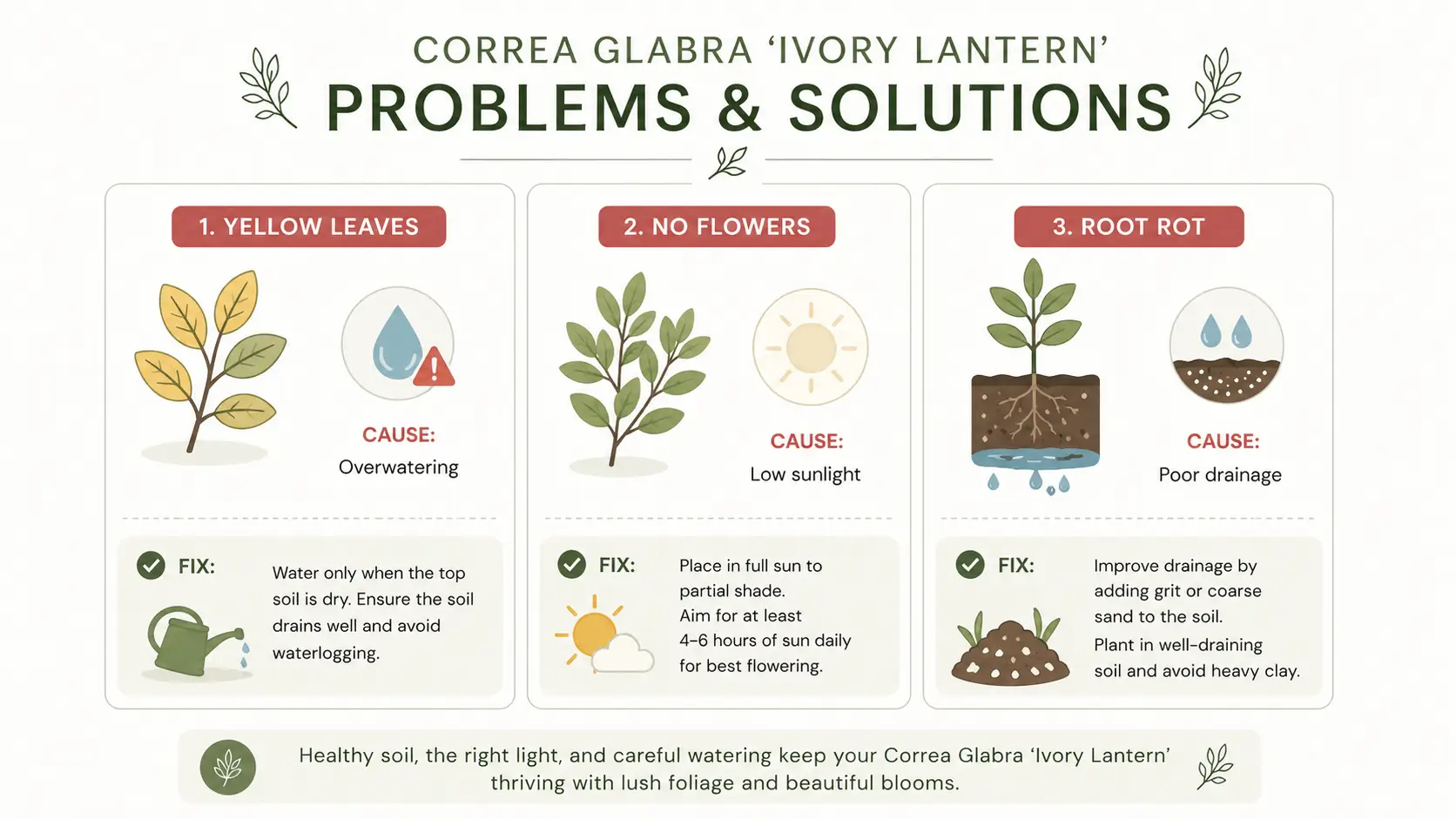 correa glabra ivory lantern