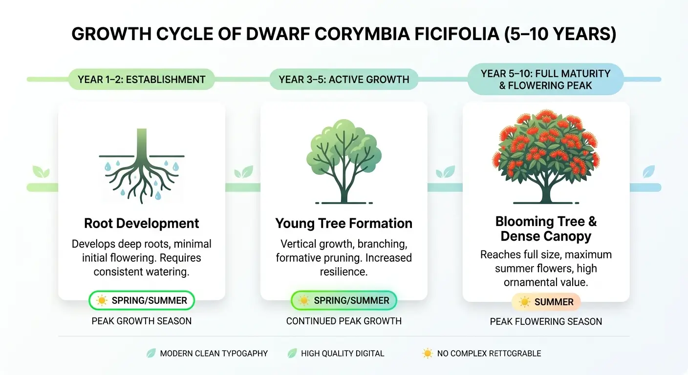 dwarf corymbia ficifolia
