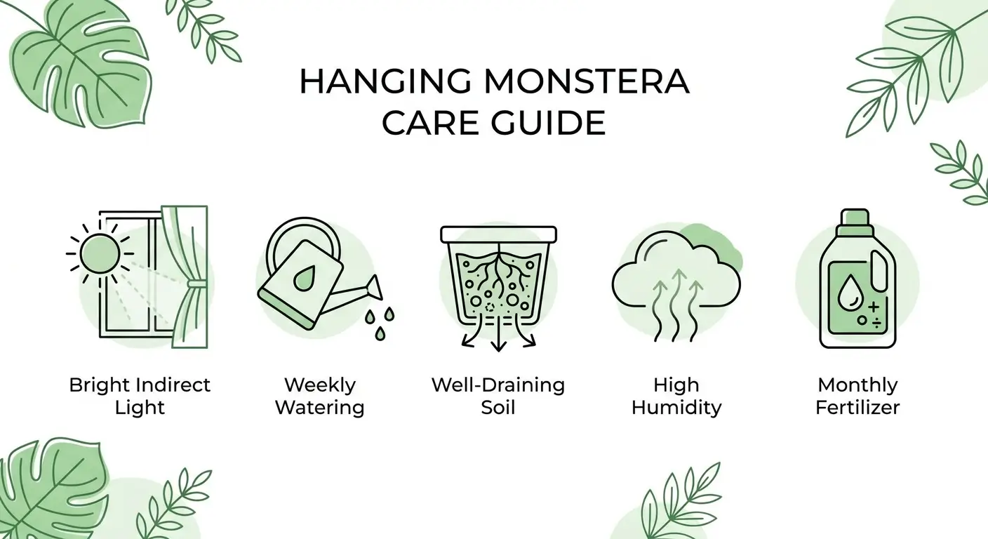 hanging monstera