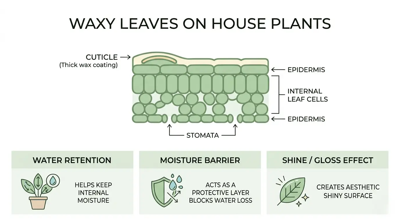 house plants with waxy leaves