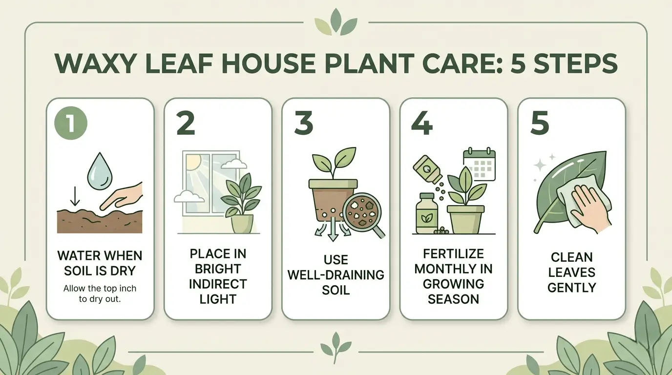 house plants with waxy leaves