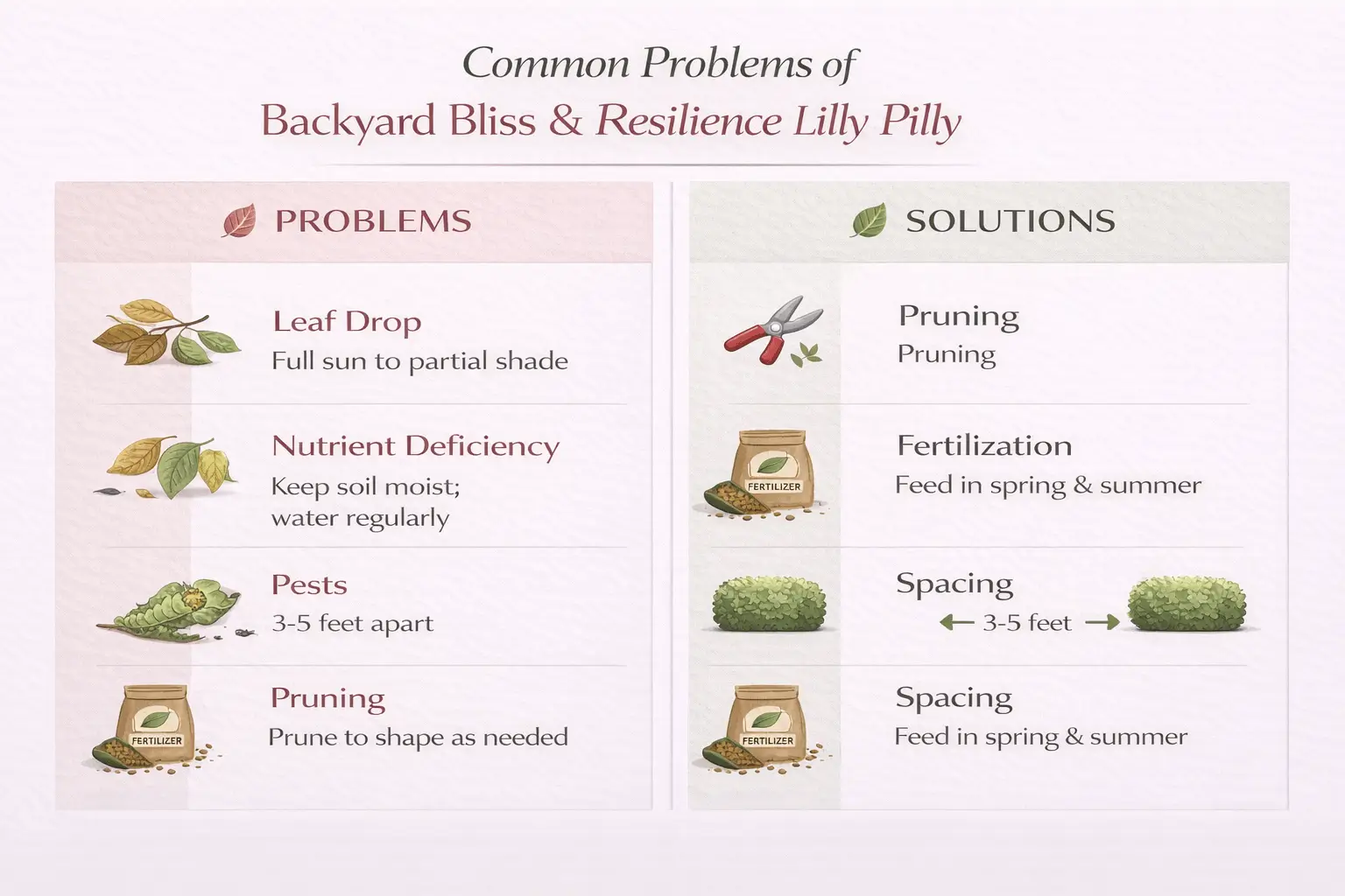 lilly pilly resilience vs backyard bliss