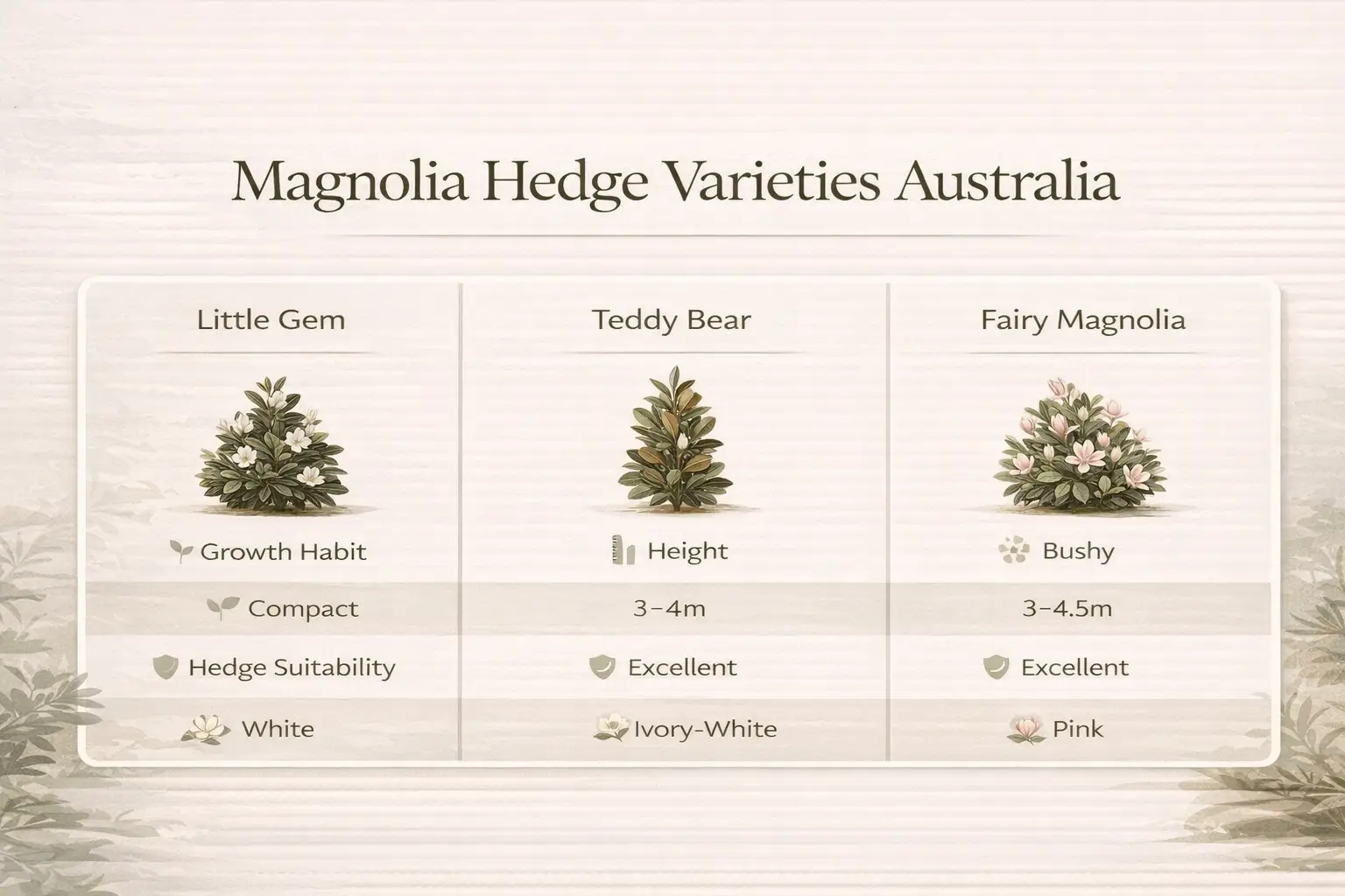 magnolia hedge australia