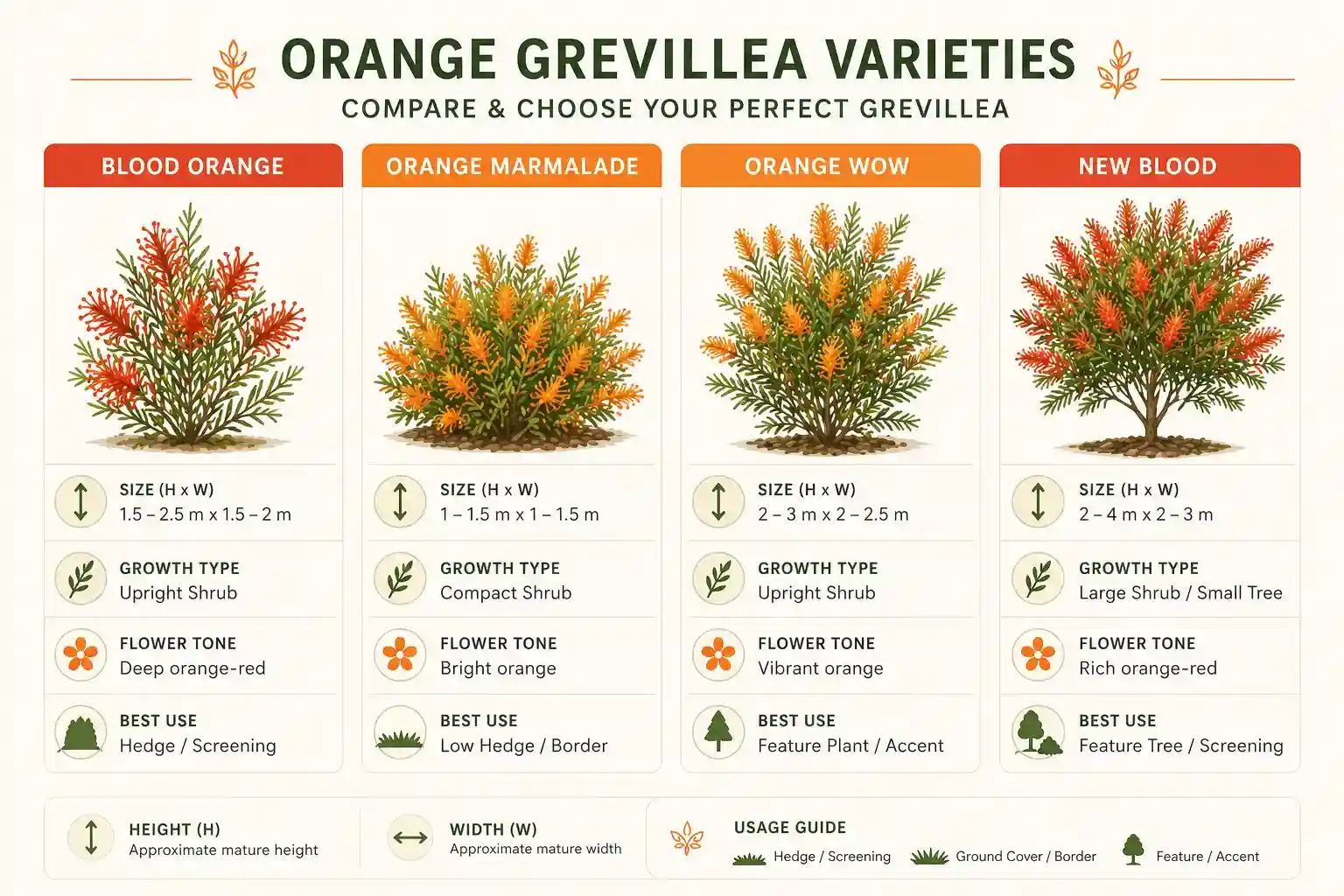 orange grevillea