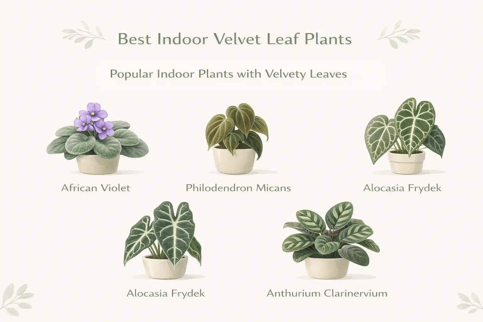plants with soft velvety leaves