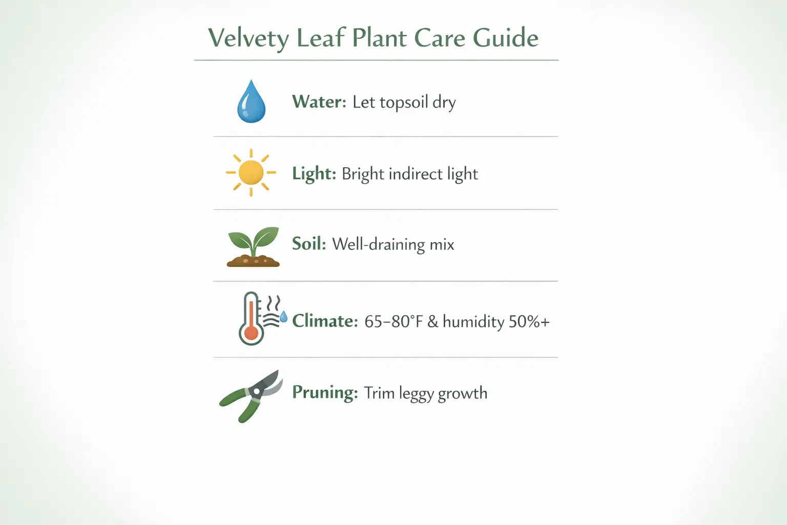 plants with soft velvety leaves