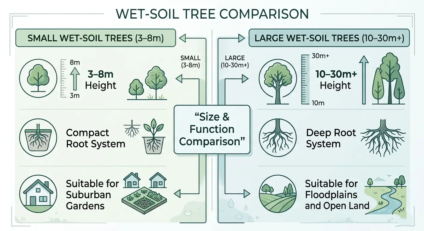 trees that like wet soil australia