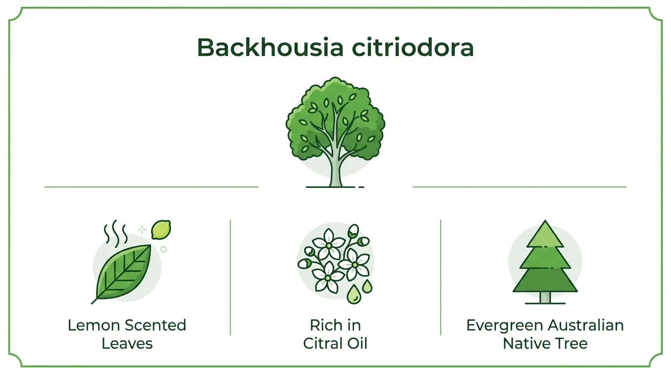 backhousia citriodora hedge