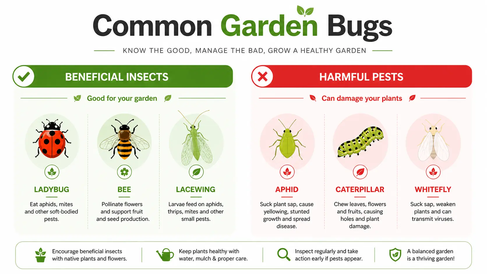 common garden bugs