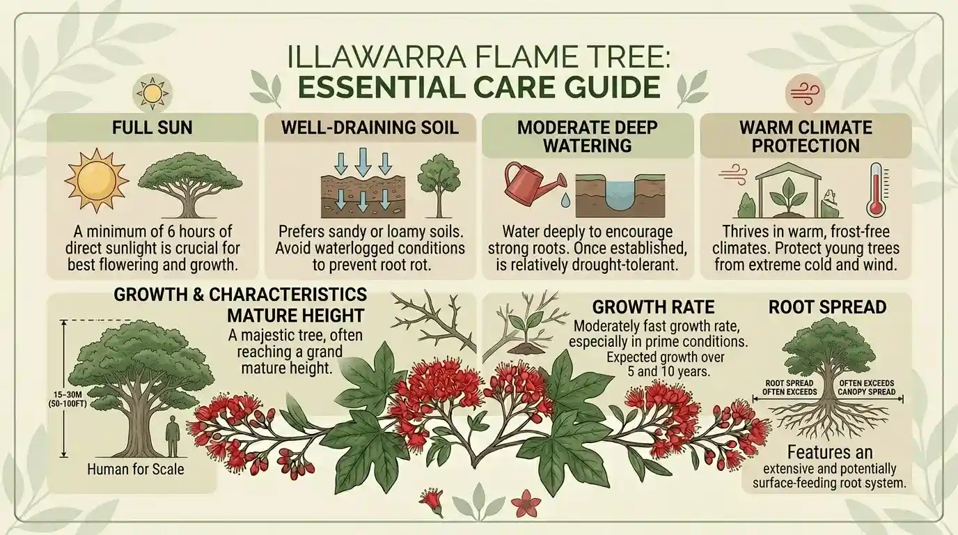 illawarra flame tree flower