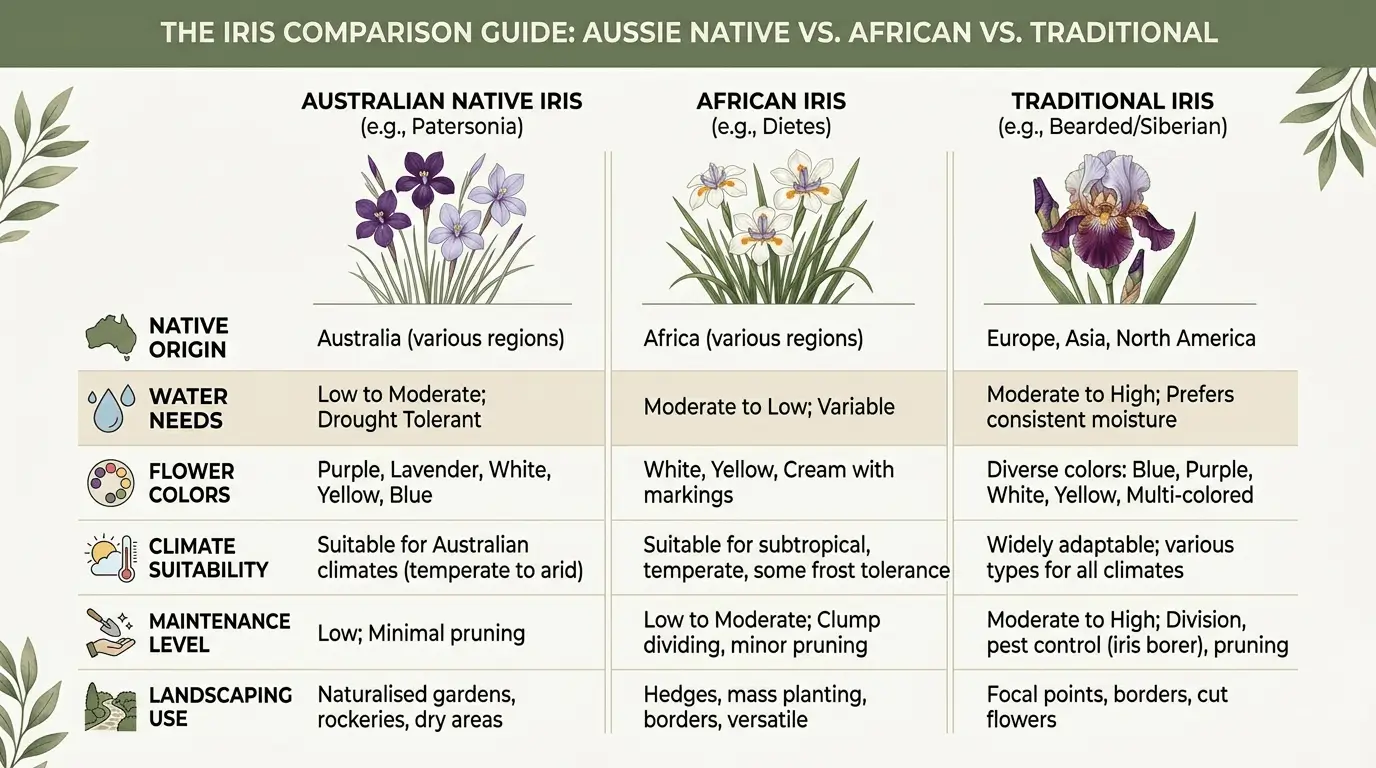 native iris australia