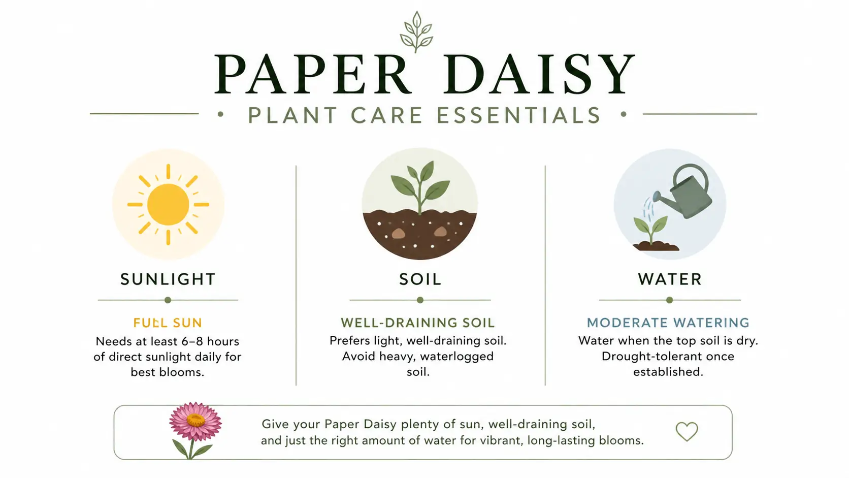 paper daisy plant