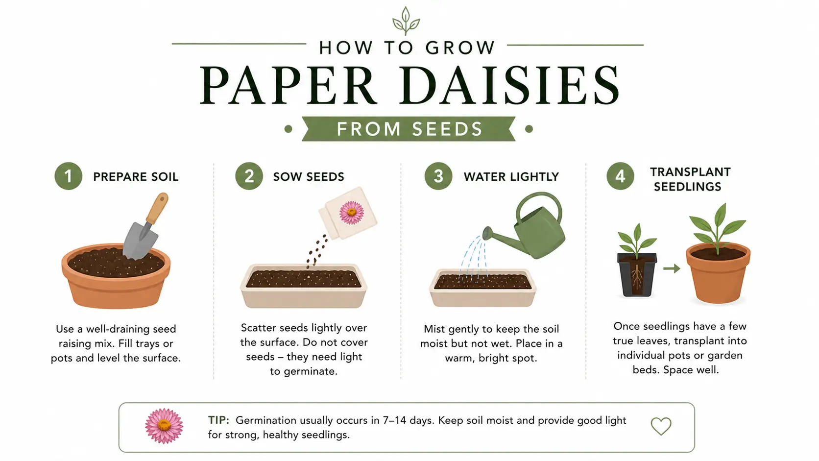 paper daisy plant