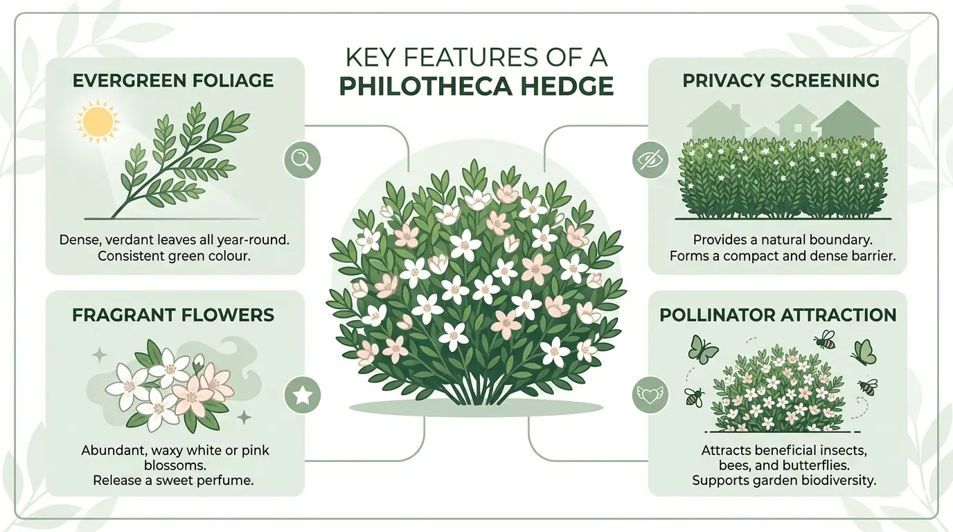 philotheca myoporoides hedge