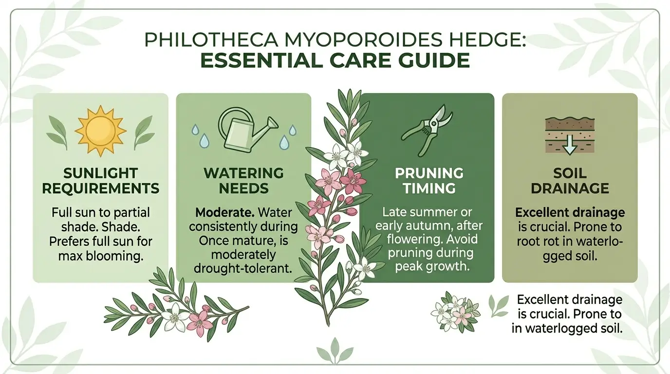 philotheca myoporoides hedge