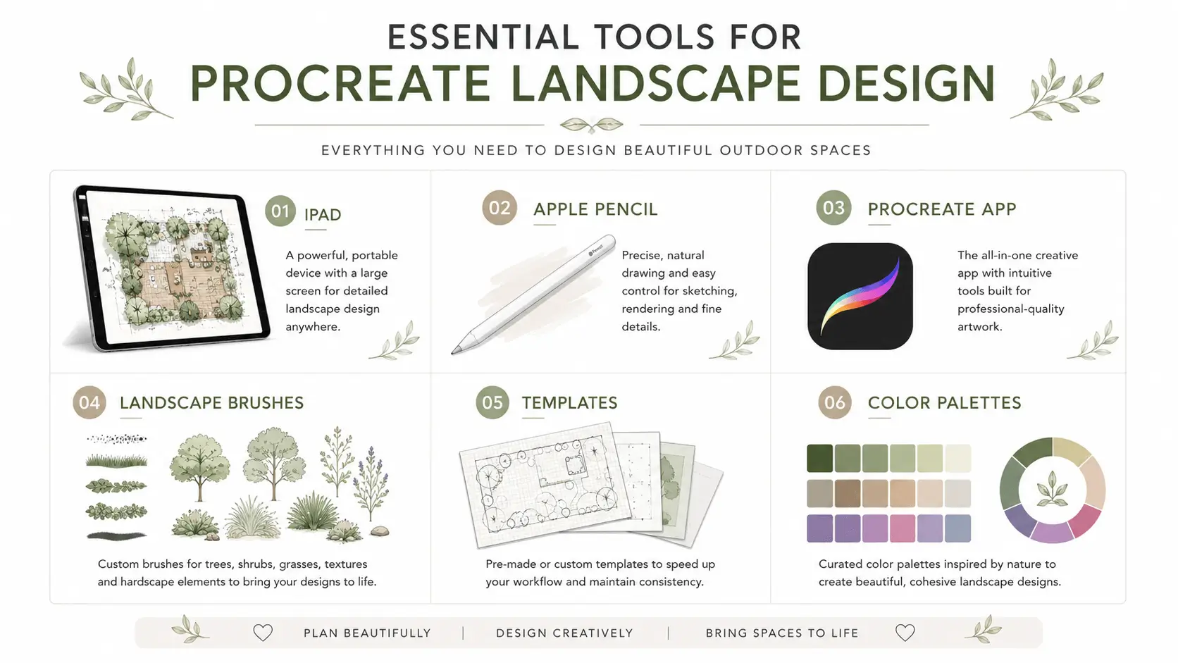 procreate landscape design