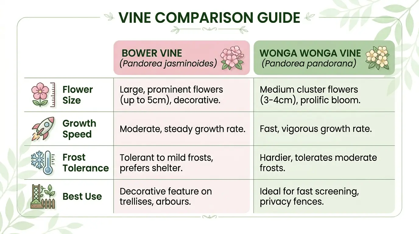 vine with pink flowers australia
