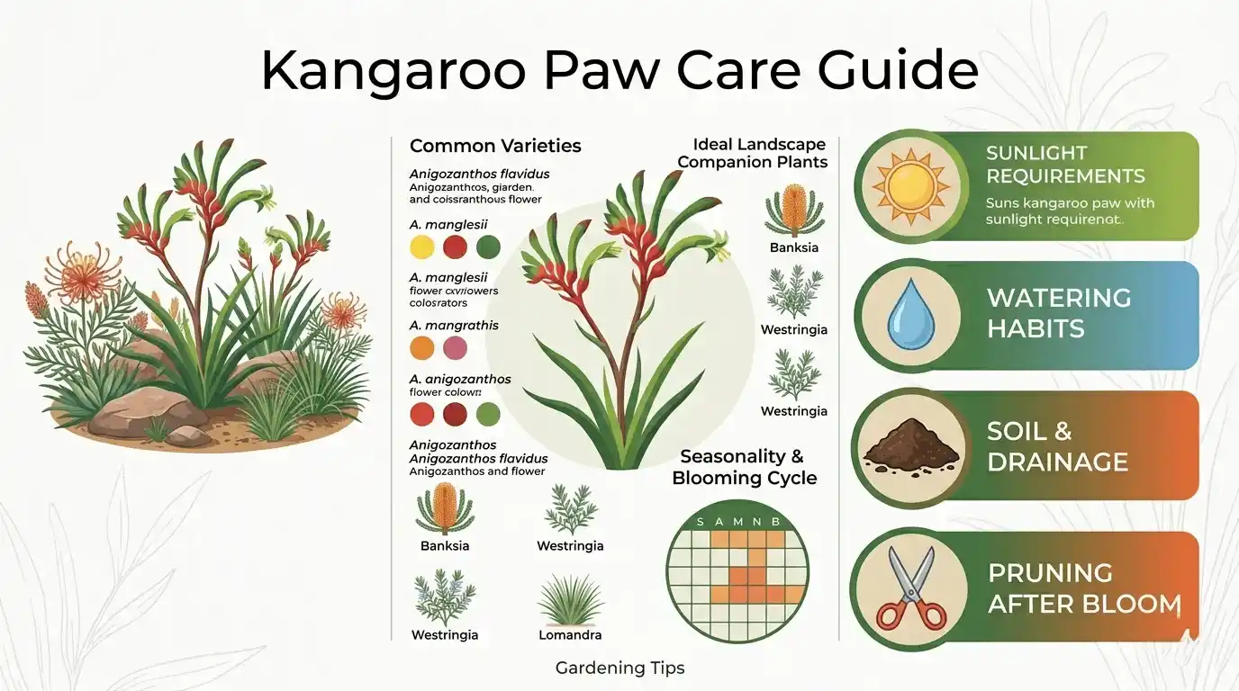 what to plant with kangaroo paw