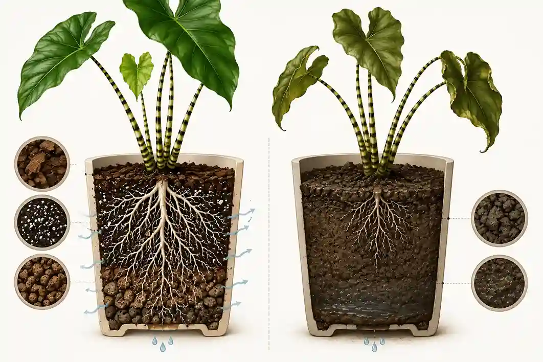 alocasia zebrina care