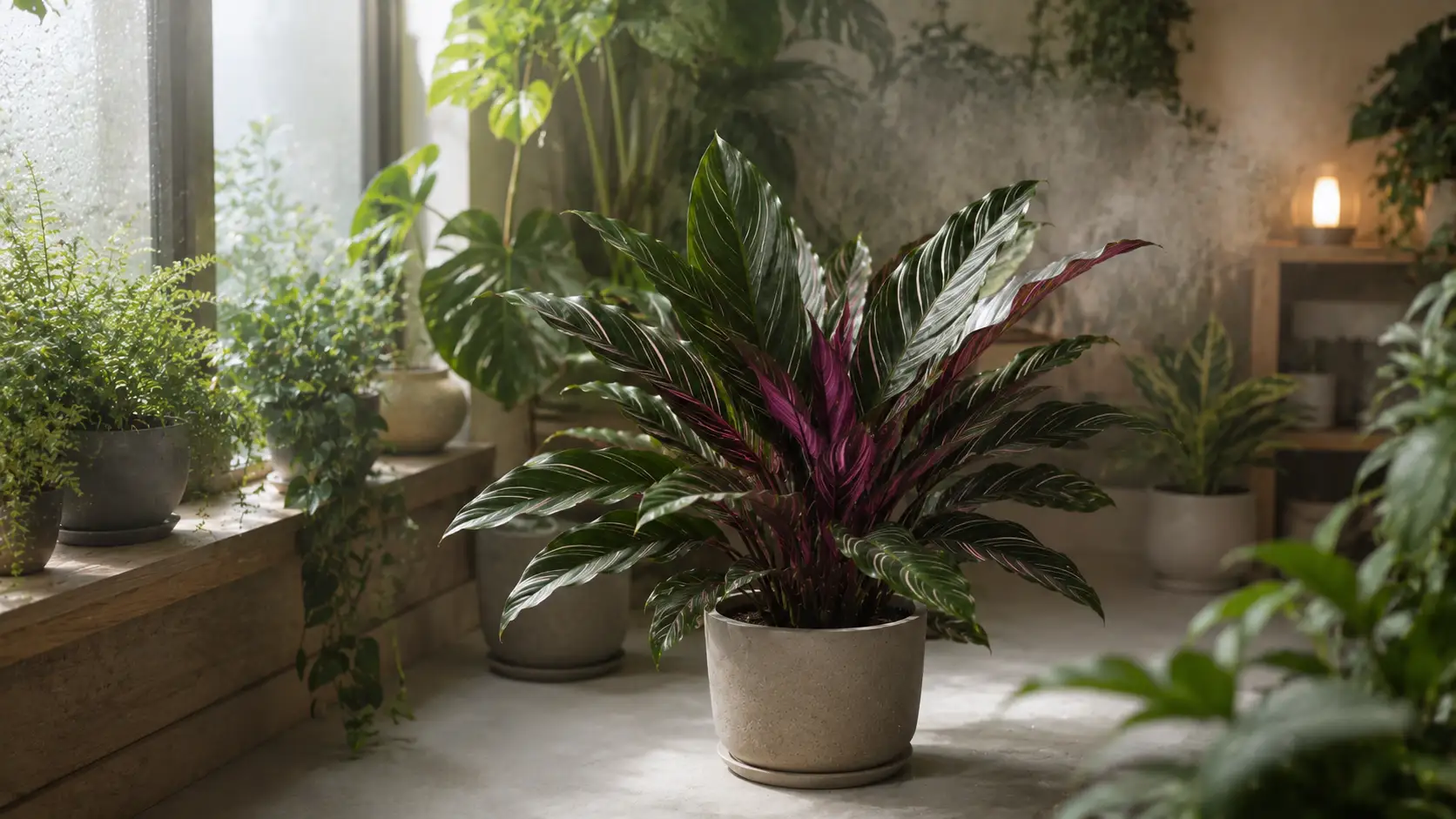 calathea majestica white star