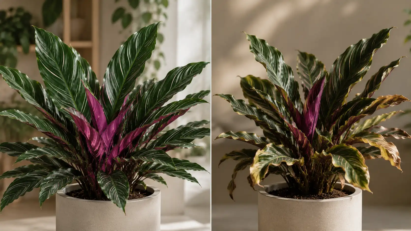 calathea majestica white star