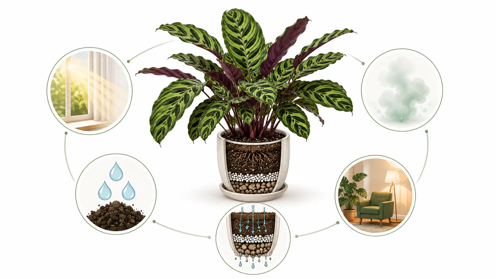 calathea zebrina care
