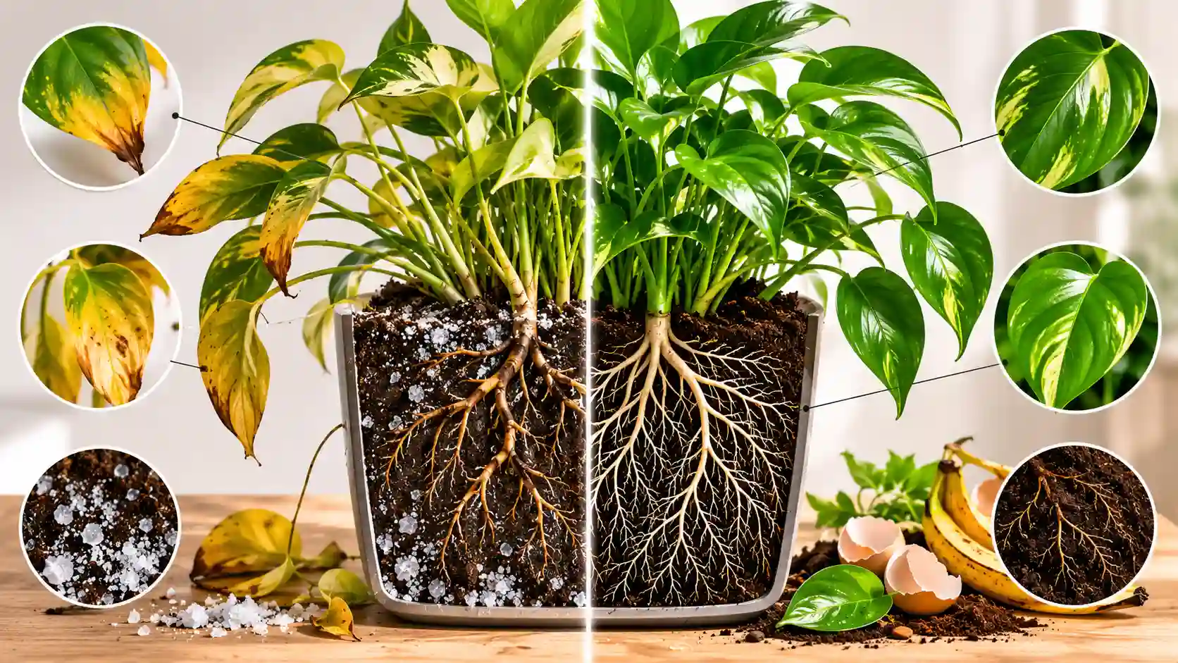 fertilizing houseplants bi-weekly vs monthly which is better