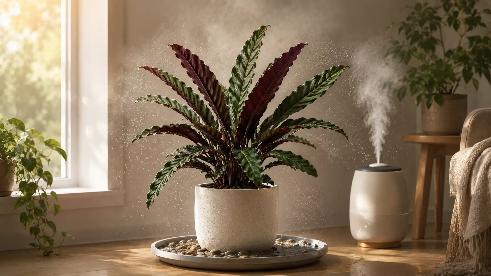 furry feather calathea care