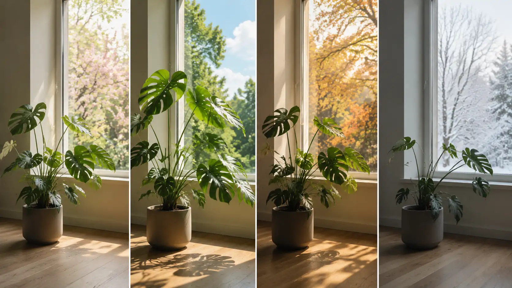 how does season affect indoor plant growth