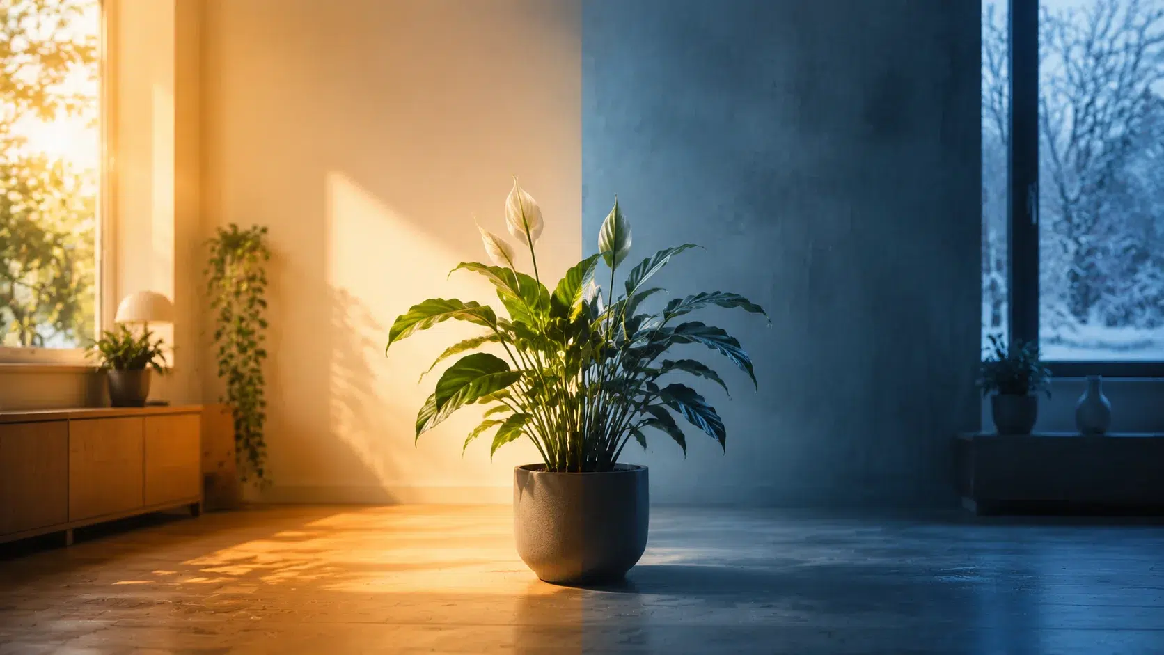 how does season affect indoor plant growth
