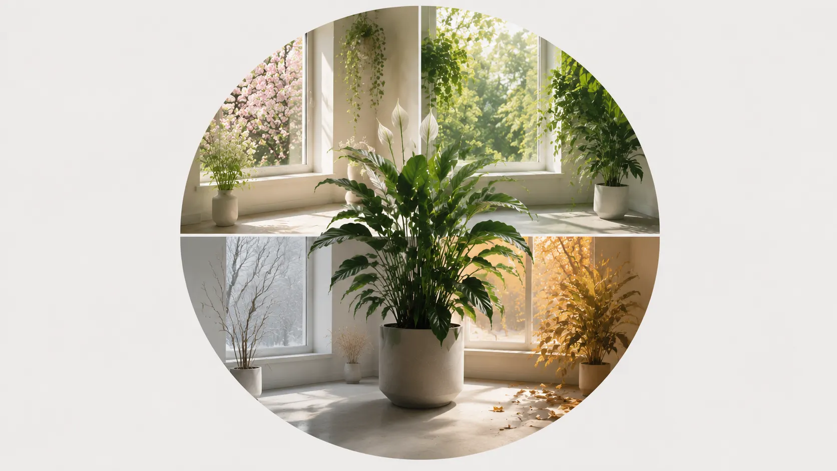 how does season affect indoor plant growth