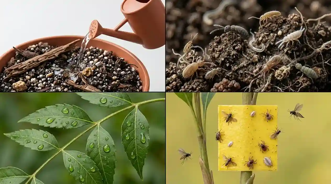 how to get rid of bugs on indoor plants soil