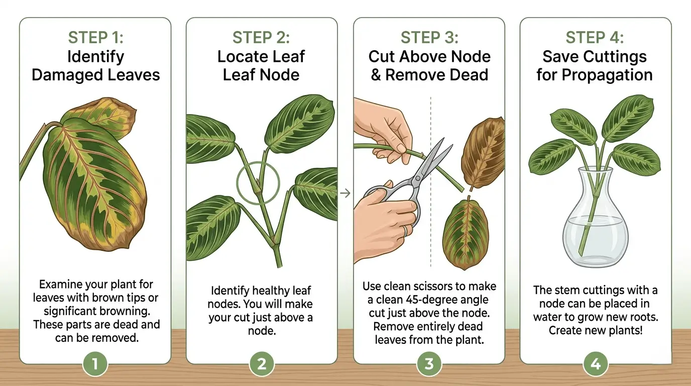 how to prune a prayer plant