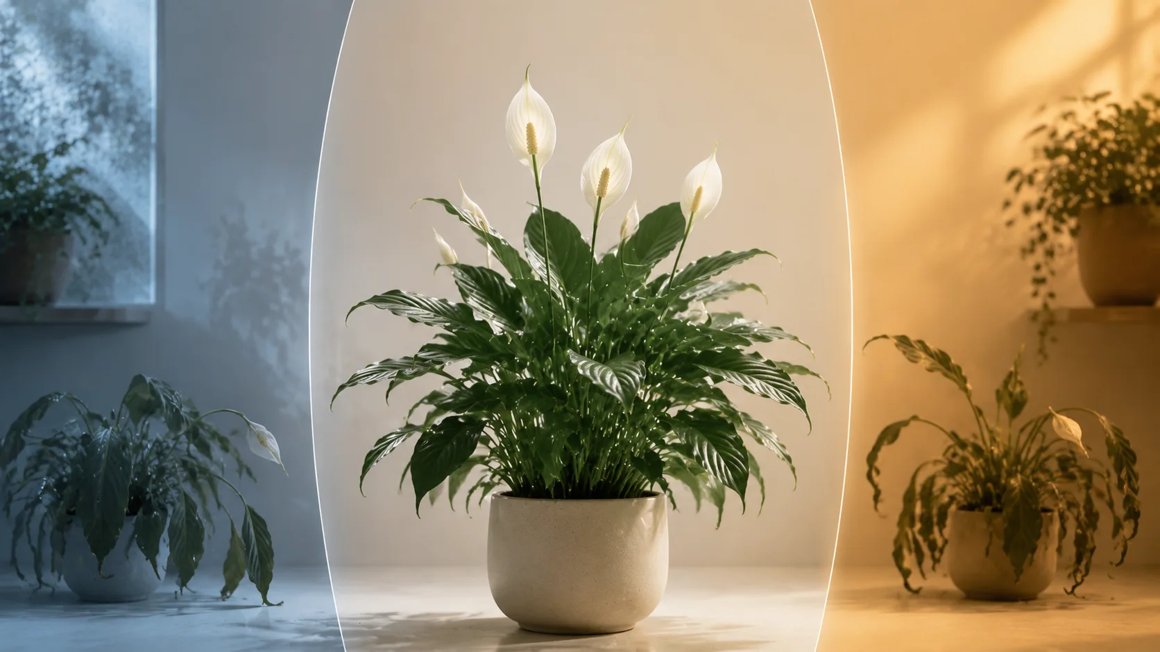 peace lily temperature range