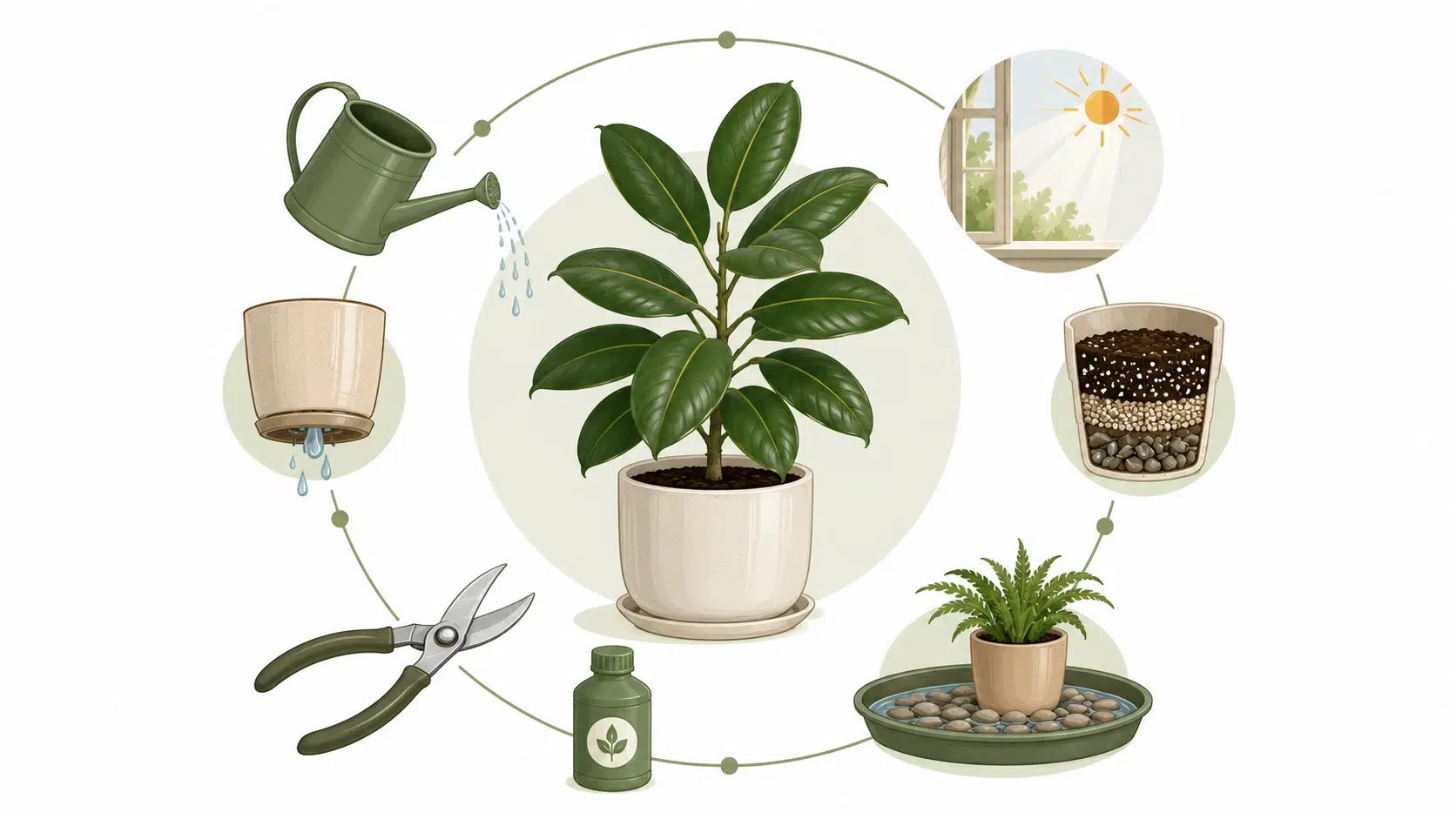 rubber plant leaves drooping