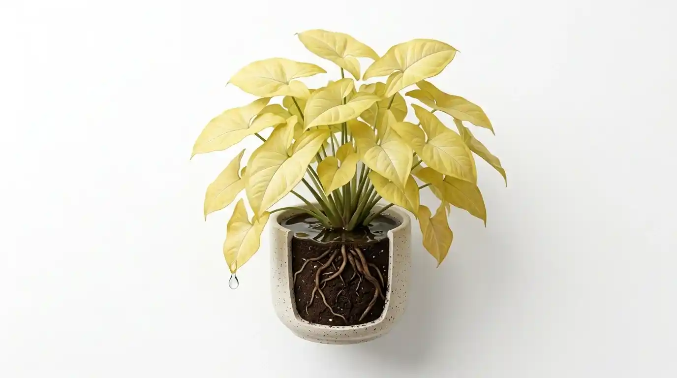 syngonium leaves turning yellow