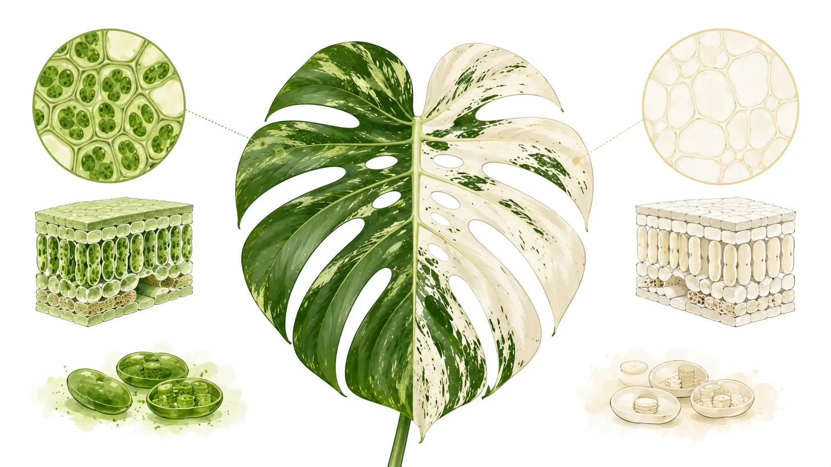 variegated monstera deliciosa