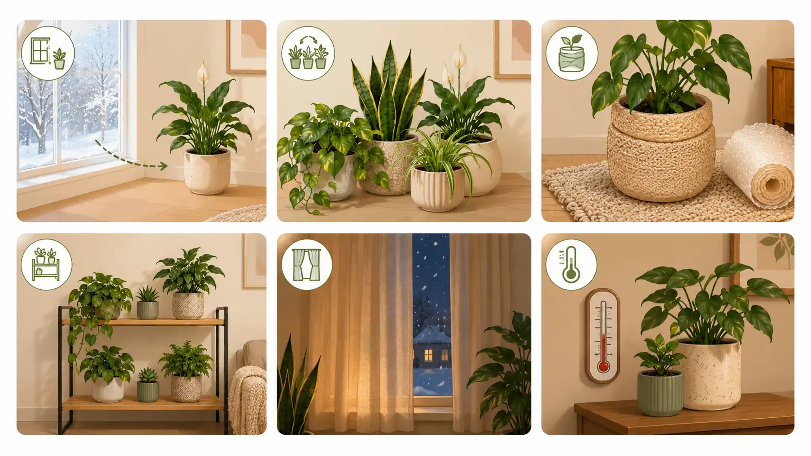 what temperature is too cold for indoor houseplants