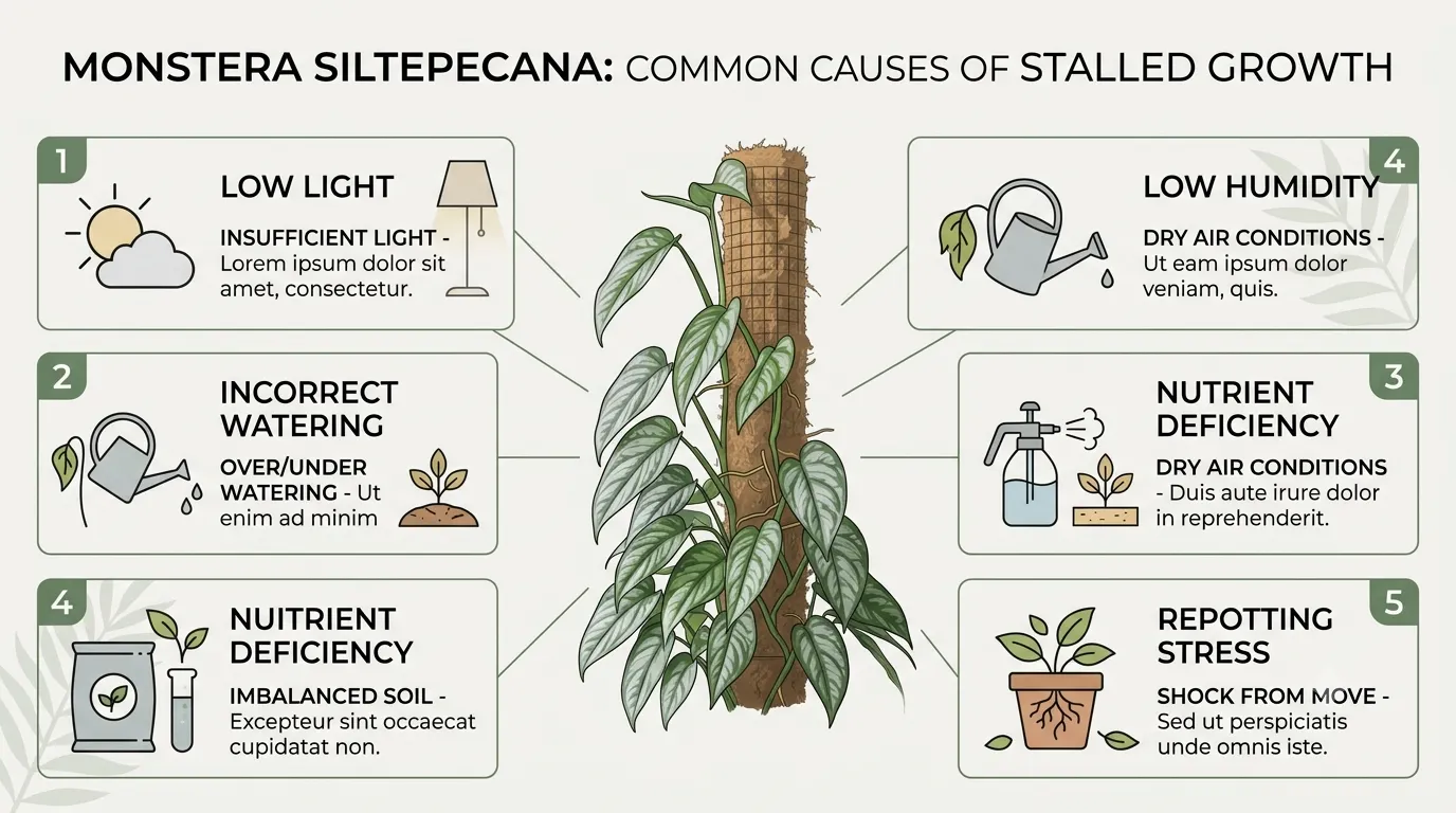 Monstera Siltepecana Not Growing?