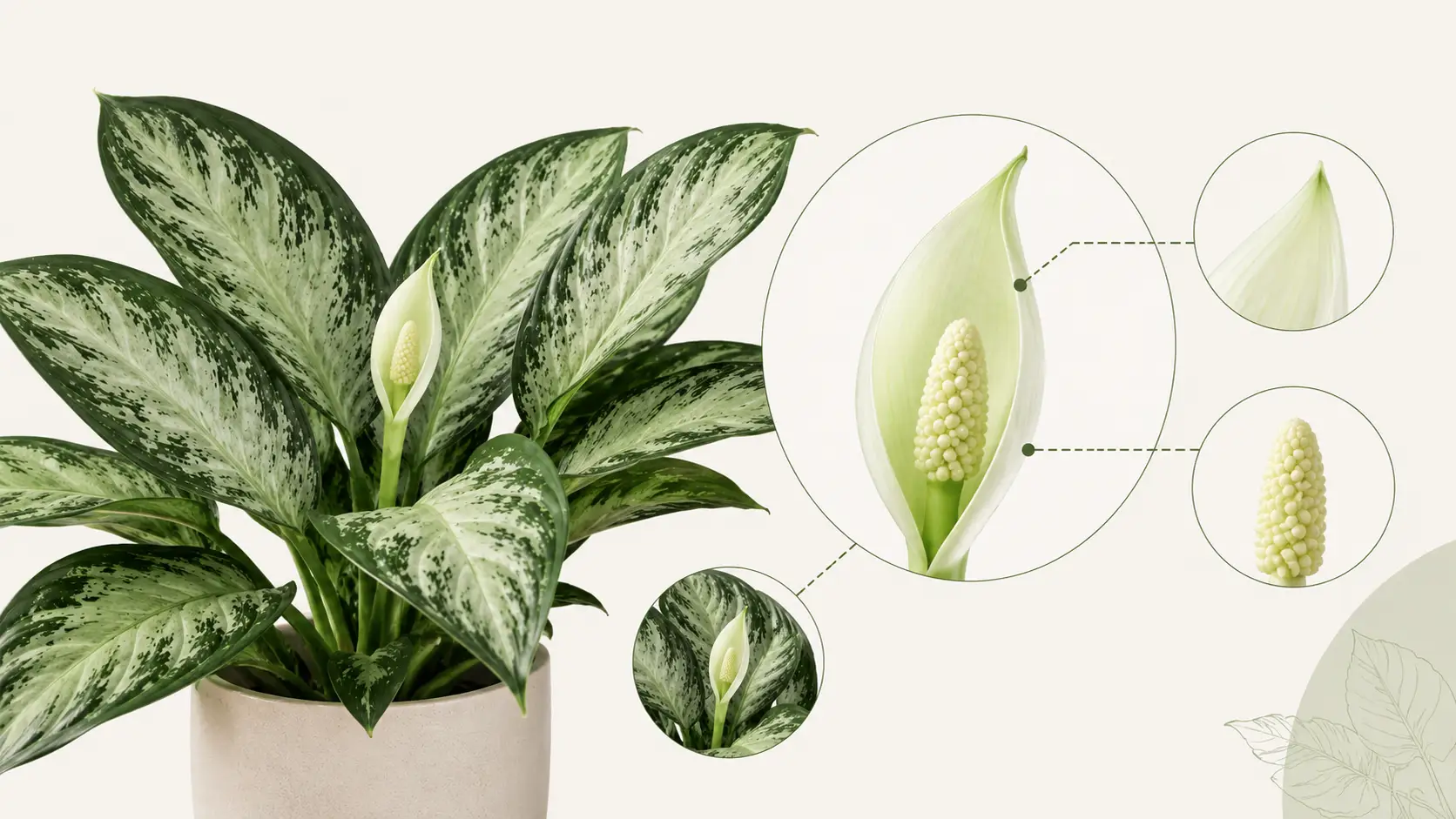aglaonema silver bay flower